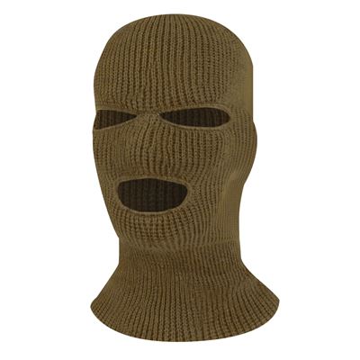 Kukla s 3 otvormi pletená COYOTE BROWN ROTHCO 5439 4