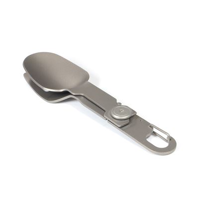 Skladateľná lyžica s vidličkou s karabínou Spork Compact TITANIUM Origin Outdoors 562088 5
