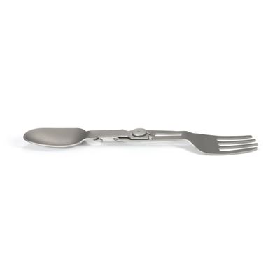 Skladateľná lyžica s vidličkou s karabínou Spork Compact TITANIUM Origin Outdoors 562088 3