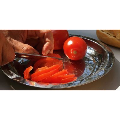 Plochý tanier z nehrdzavejúcej ocele 18/8, lesklý, 23,5 cm basic NATURE 562100 3