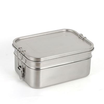 Dvojitá nerezová krabička na potraviny Lunchbox Deluxe Double