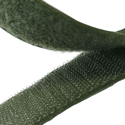 Suchý zips + háčiky šírka 25 mm / 20 m KHAKI GREEN