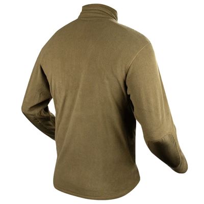 Mikina CONDOR 1/4 ZIPS FLEECE COYOTE BROWN