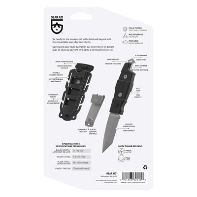 Nôž KOTU™ Tanto COYOTE GEAR AID® 62045 11