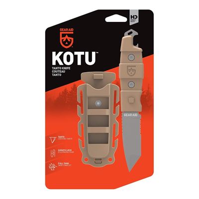 Nôž KOTU™ Tanto COYOTE GEAR AID® 62045 10