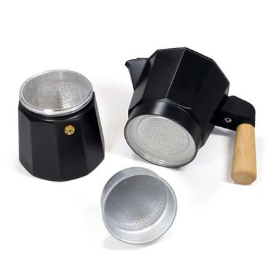 Kanvička moka BELLANAPOLI na 6 šálok ČIERNA Origin Outdoors 633030 4