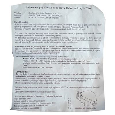 Okuliare US taktické PAULSON 510-T /bez krycích fólií/ použité Armáda U.S. 70675579-G 5