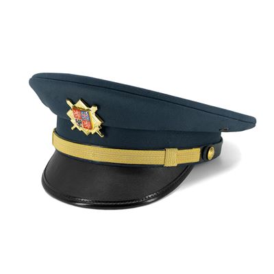 Čiapka / Brigádnická čiapka ČS so zlatým odznakom MODRÁ