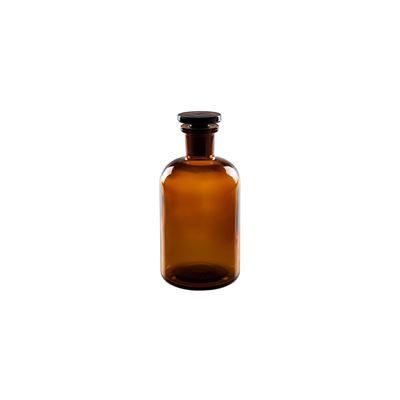 Fľaša sklenená s brúseným hrdlom 300 ml HNEDÁ