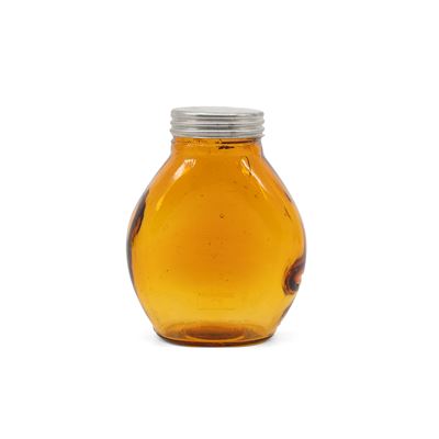 Sklenená fľaša s uzáverom SPIT BOTTLE s odmerkou 100 ml BROWN