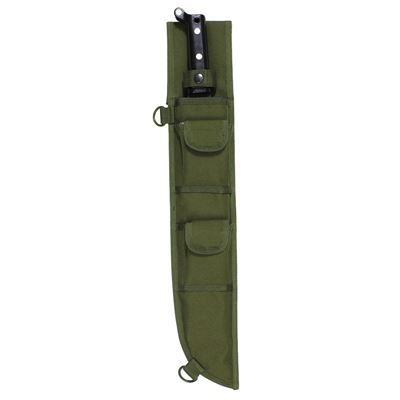 Puzdro MOLLE na mačetu 45cm s vreckami ZELENÉ ROTHCO 835 5