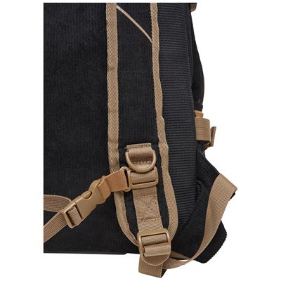 Batoh LOUIS CORD LAPTOP 20 litrov ČIERNÝ