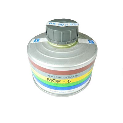 Filter MOF-6 Rd 40x1/7" pre plynovú masku PLECHOVÝ