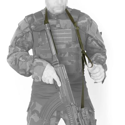 Popruh dvojbodový taktický ZELENÝ TacticalPro 89311OD 6
