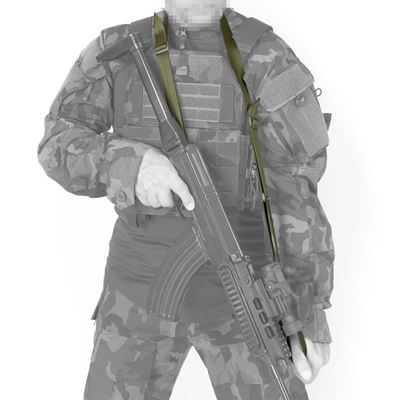 Popruh dvojbodový taktický ZELENÝ TacticalPro 89311OD 5
