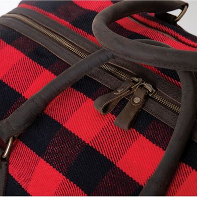 Taška EXTENDED Weekender cestovná RED PLAID