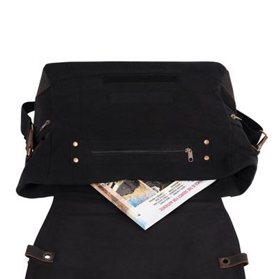 Taška VINTAGE cez rameno B-15 PILOT MESSENGER ČIERNA ROTHCO 9117 3