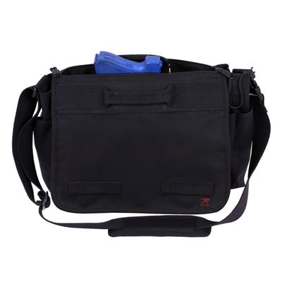 Taška cez rameno Concealed Carry Messenger ČIERNA