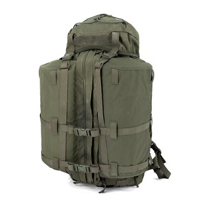 BW SNIGEL DAYPACK EINSATZSYSTEM batoh vrátane bočných vreciek ZELENÝ použitý