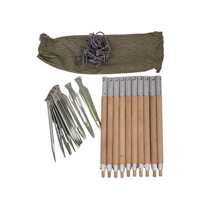 Sada kolíkov a tyčí na stavbu stanu pre žeriavy NVA Armáda NVA/DDR 91424405 5