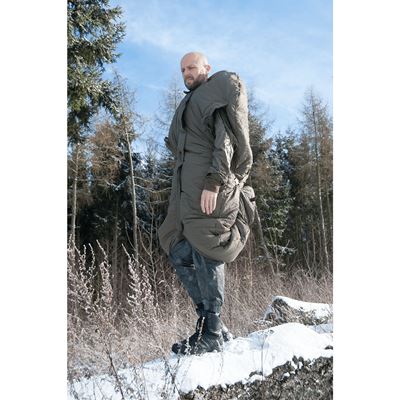 Spací vak Extreme s rukávmi Survival ONE OLIV – ZELENÝ CARINTHIA 92070 14