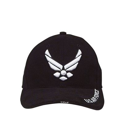 Čiapka DELUXE NEW WING AIR FORCE baseball ČIERNA