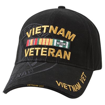 Čiapka BASEBALL DELUXE VIETNAM VET ČIERNA