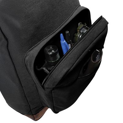 Batoh VINTAGE TEARDROP kožené prvky ČIERNY ROTHCO 9667 3