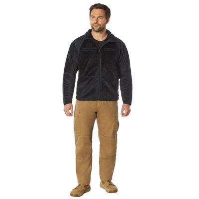 Bunda fleece GEN III/LEVEL 3 ECWCS ČIERNA