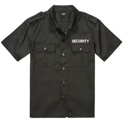 Košeľa US SECURITY krátký rukáv ČIERNA