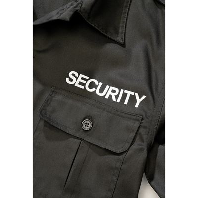 Košeľa US SECURITY dlhý rukáv ČIERNA