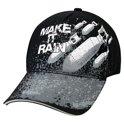 Čiapka DELUXE MAKE IN RAIN BASEBALL ČIERNA