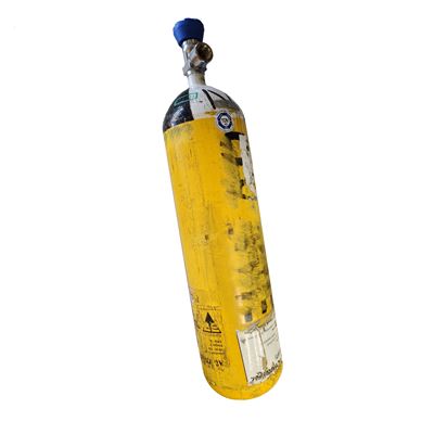 Tlaková oceľová fľaša 6 l/300 bar s modrým kohútikom, použitá