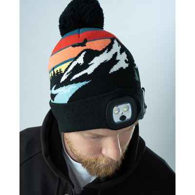 Pletená čiapka s lampičkou ADVENTURER PENTAGON K13060-ADV-FLS 3