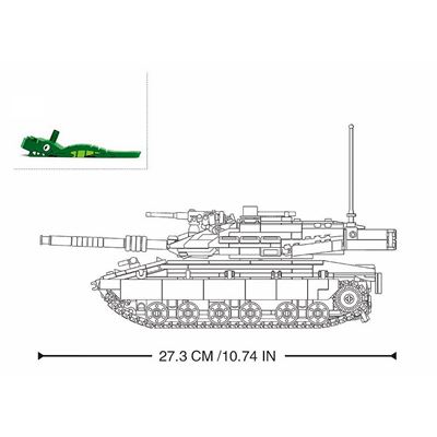 Stavebnica SOVIETSKY TANK T-34/85 2v1 Sluban M38-B1022 3