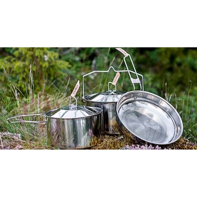 Súprava outdoorového riadu z nerezovej ocele na kempovanie CAMPFIRE LARGE PRIMUS® P738001 2