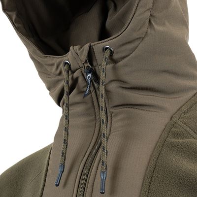 Mikina s kapucňou z flisu Hybrid Hoodie ZELENÁ SPEERO SPHOODHYB 5
