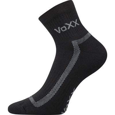 Športové bavlnené ponožky CADDY B so zosilnenou pätou ČIERNE – 3 ks VOXX V-11733-B 3