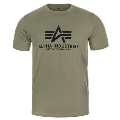 Tričko Basic Big Logo Alpha Industries OLIVE