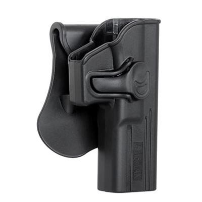 Puzdro pištoľové opaskové GLOCK plastové PRAV0 ČIERNE AMOMAX AMX009-BK 2
