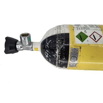 Dräger 6 l/300 Bar tlaková oceľová fľaša, použitá