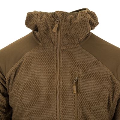 Mikina ALPHA FLEECE s kapucňou COYOTE