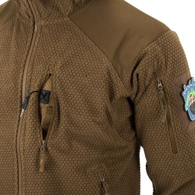Mikina ALPHA FLEECE s kapucňou COYOTE