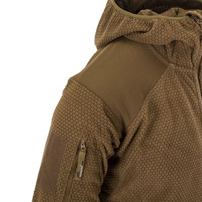 Mikina ALPHA FLEECE s kapucňou COYOTE
