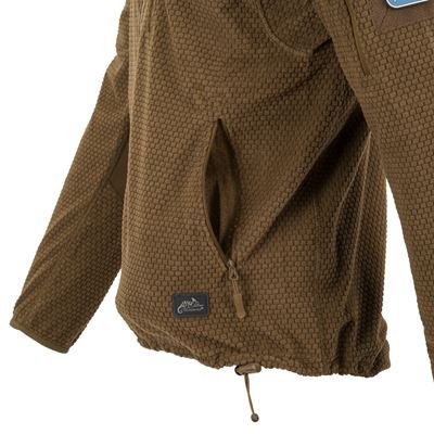 Mikina ALPHA FLEECE s kapucňou COYOTE