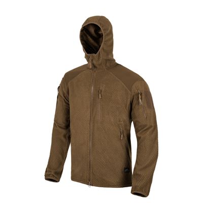 Mikina ALPHA FLEECE s kapucňou COYOTE