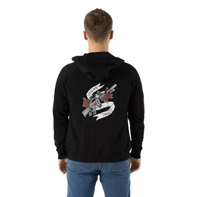 Mikina COME AND TAKE IT zip s kapucňou ČIERNÁ