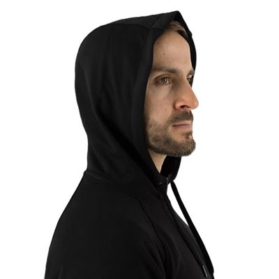 Mikina COME AND TAKE IT zip s kapucňou ČIERNÁ