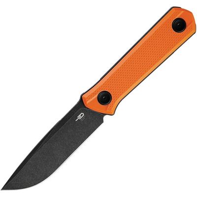 Nôž HENDRON s pevnou čepeľou ORANŽOVÝ