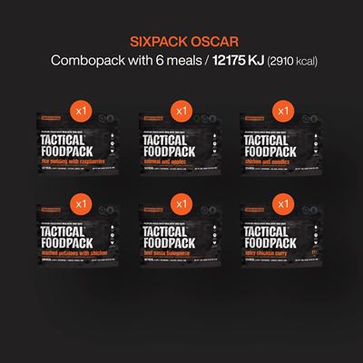 Jedlo dehydrované 6 porcií SIXPACK OSCAR TACTICAL FOODPACK C0021 2